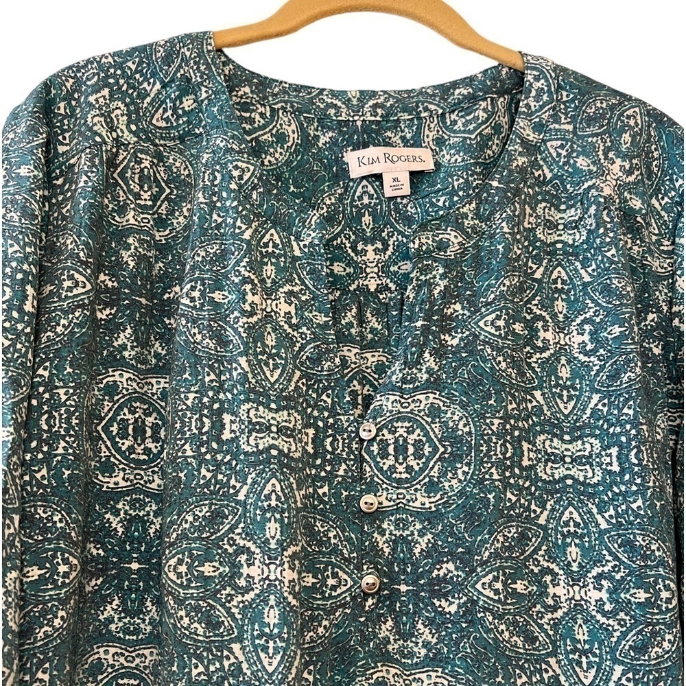 Kim Rogers blouse size XL - Picture 4 of 7